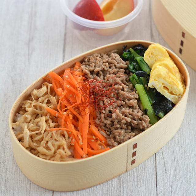 今週のおべんとう。085W　昼ごはん3DAYS。