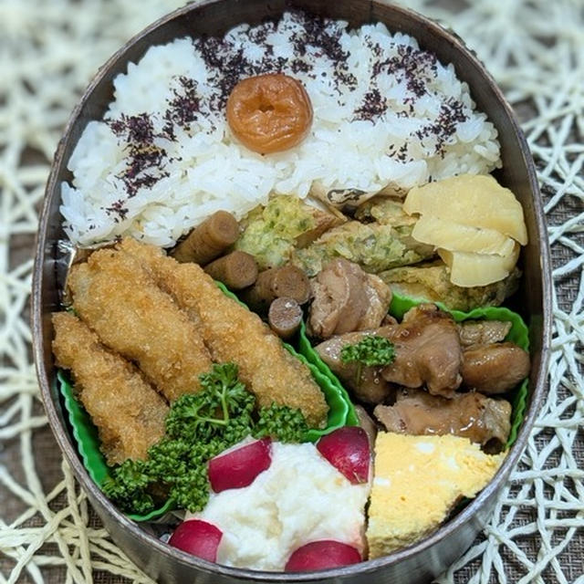 手の甲がとてもかゆい～夫のお弁当252