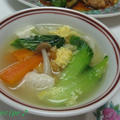 干しエビと青梗菜の中華スープ♪＆栄養講座・コレステロール by ei-recipeさん