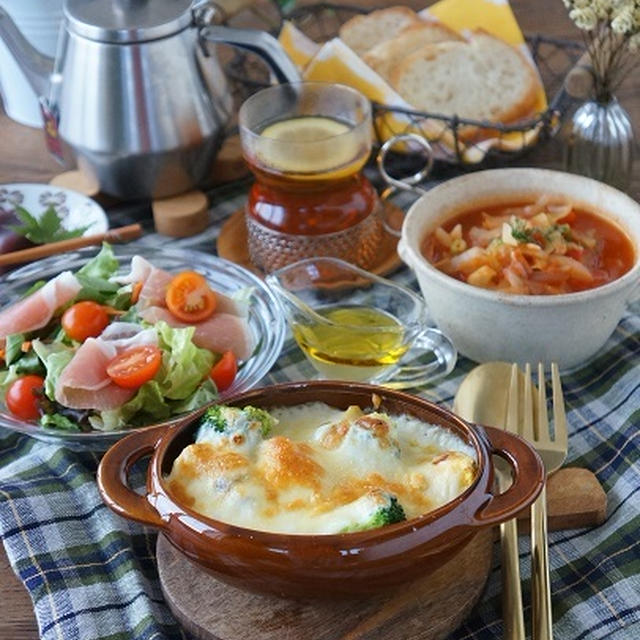 久しぶりの洋食、安納芋のグラタン