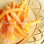 Candied Orange Peel:オレンジの皮の砂糖漬け
