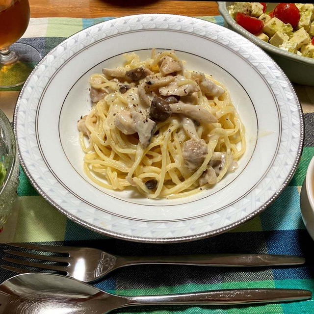 LAのお土産＆鶏肉ときのこのクリームパスタ