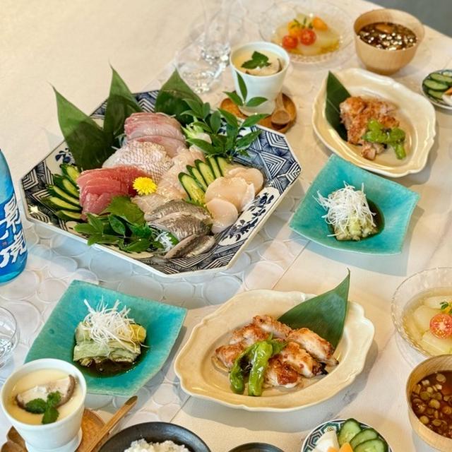 お刺身モリモリ和定食の夜ごはん