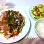 豚しゃぶサラダ　ごまだれー。