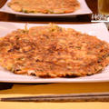 タラと野菜のチヂミで晩ごはん