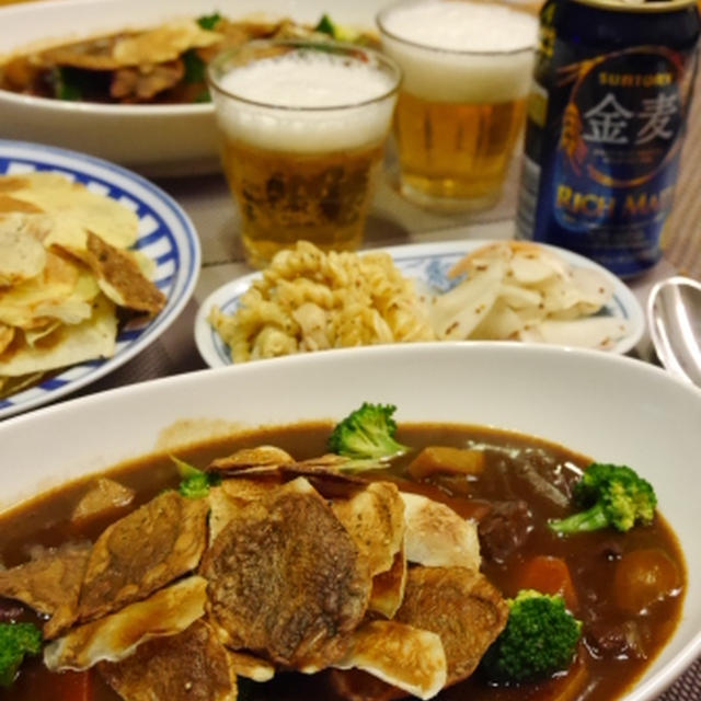 【つくれぽ募集中★】【うちレシピ】圧力鍋で★お肉とろとろ★オトナのビーフシチュー/電子レンジでノンオイル☆ヘルシーポテトチップス