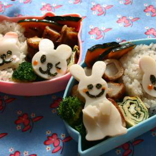 長いもの豚肉巻きのうさぎのお弁当
