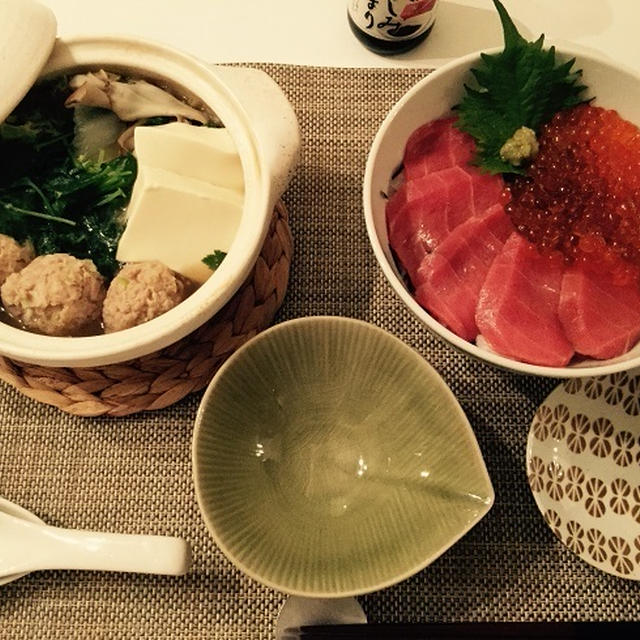 まぐろいくら丼とか