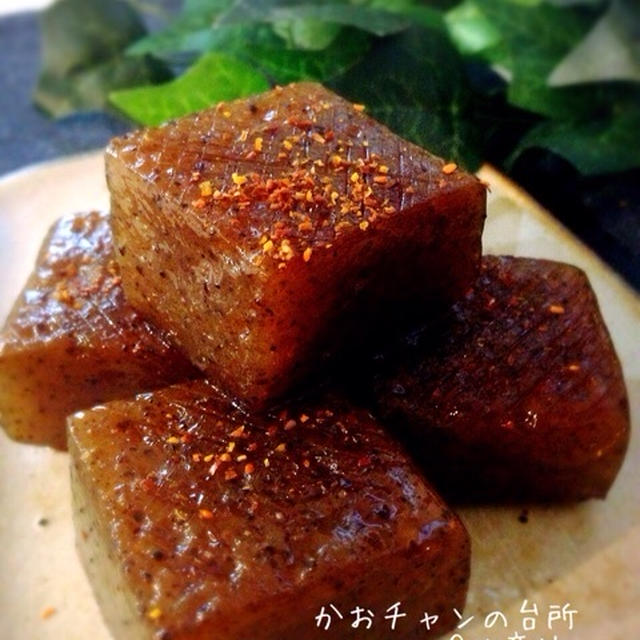 簡単おつまみ＊こんにゃくのピリ辛炒め。 酵母再、再び！