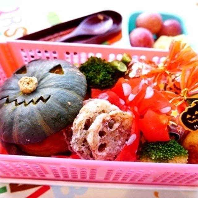 幼稚園のお弁当☆年中さん10月☆ハロウィン弁当
