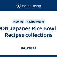 DON Japanes Rice Bowl 7 Recipes collections