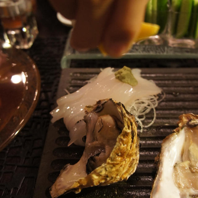 今年初、生牡蠣を食す！自宅でオイスター☆　鮭の南蛮漬け。カリカリ梅とゴマのディップのレシピ