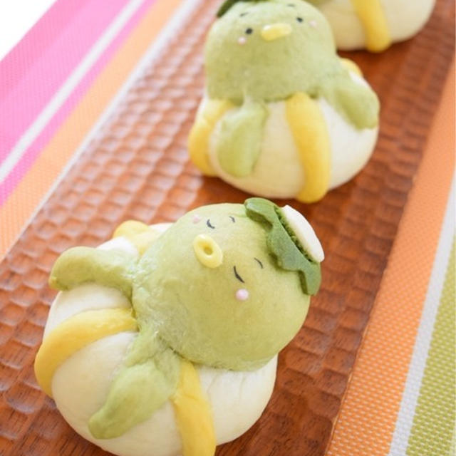 お昼寝かっぱのうきわパン♪おしりの行方。