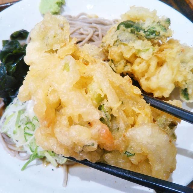 駅ナカ☆冷やしかき揚げそば〜しぶそば！