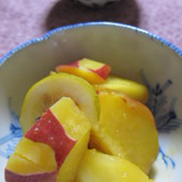 「薩摩芋と林檎のオレンジ煮」