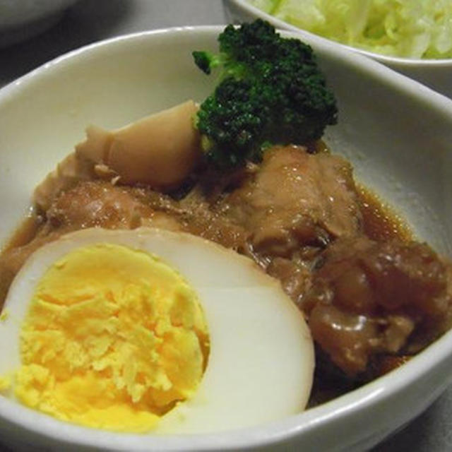 活力なべで鶏のさっぱり煮　木綿豆腐のピカタ