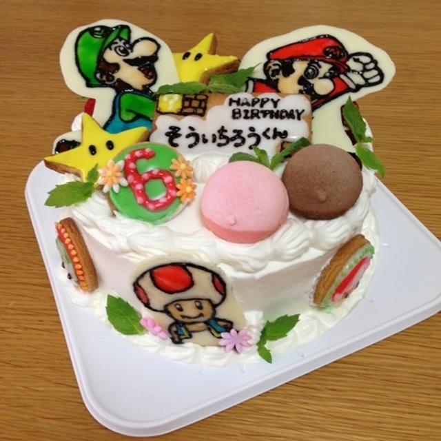 スーパーマリオのキャラクターケーキ By みきたんさん レシピブログ 料理ブログのレシピ満載