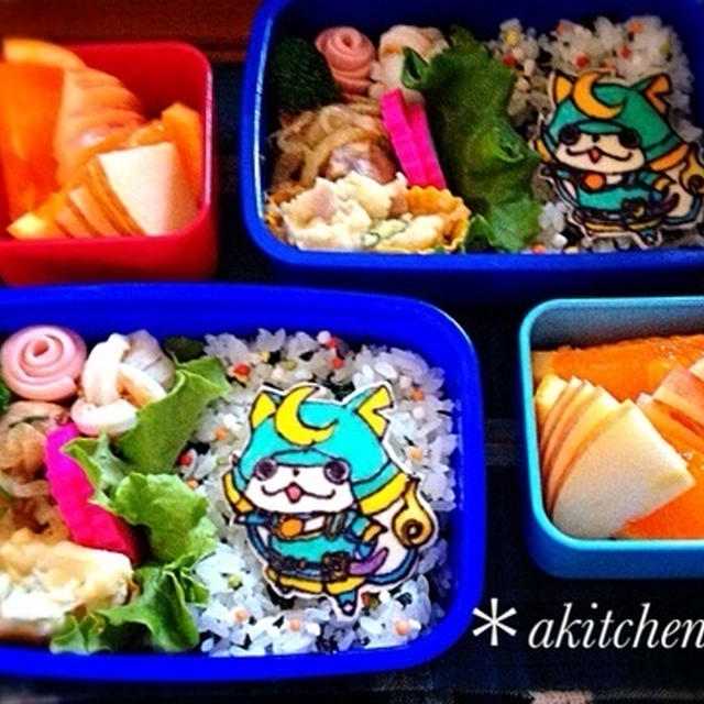 キャラ弁 妖怪ウォッチ ブシニャン弁当 ちくわの簡単オカズ By Akitchen さん レシピブログ 料理ブログのレシピ満載