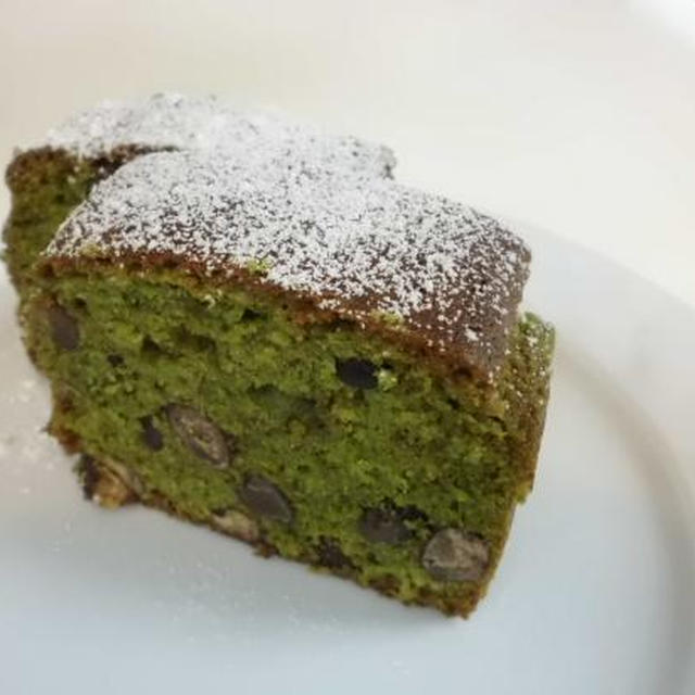 抹茶小豆ケーキ