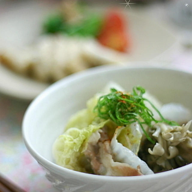 白菜と豚肉の鍋風