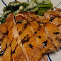 野郎飯流・シンプルな鶏もも肉低温調理ソテー・バルサミコソース