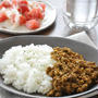 手抜きしたい日のおうちごはん「キーマカレー」献立