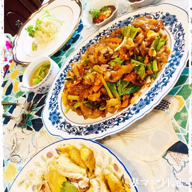 タイ料理「パッシーユー＆カオマンガイ」♪ Thai cooking lunch party