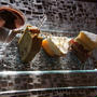 Ａｊｉｋｉスイーツと勝手にコラボ♪　羽付き餃子＆食べるラー油がウマウマな件♪