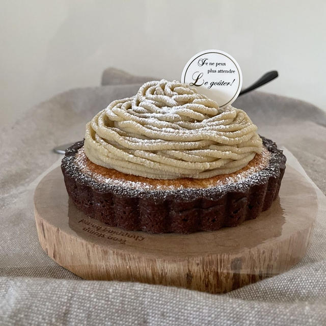 すっごく美味しい栗のモンブランクリーム♡今日は少し柔らかめに仕上げてみました！【モンブランクリームの固さ調整】
