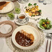 頼りにしちゃう、カツカレーの夜ごはん