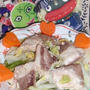 ぶりと白菜のの塩麹蒸し＆豆苗とツナのピリ辛サラダ（お家カフェ）