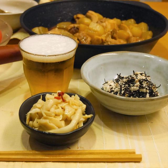 【うちごはん】ラクして竹の子のおつまみでビール三昧♪ / 【お試しレポ】『もう一品』竹の子商品セット by ヤマザキ