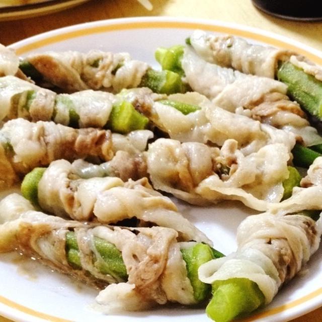 豚巻きオクラ