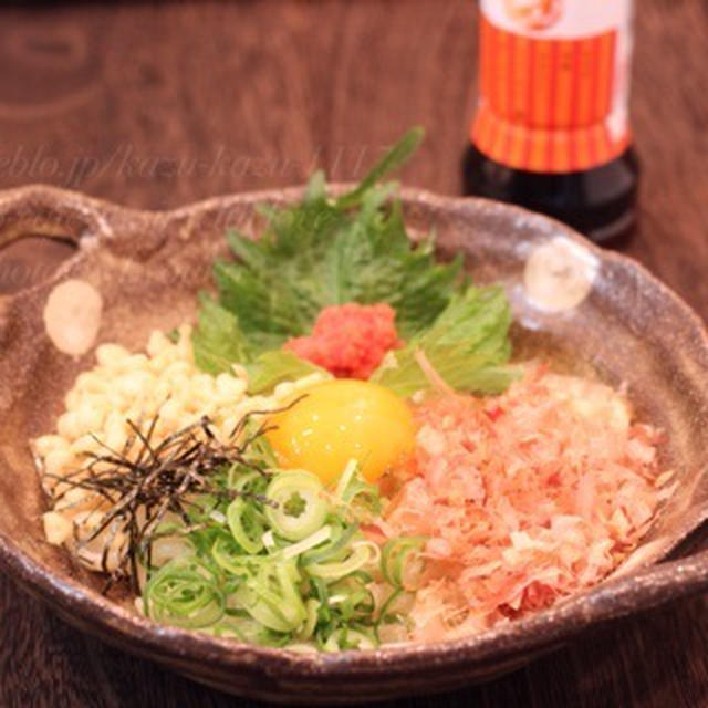 昼カフェ☆濃厚明太子うどん（簡略レシピ）