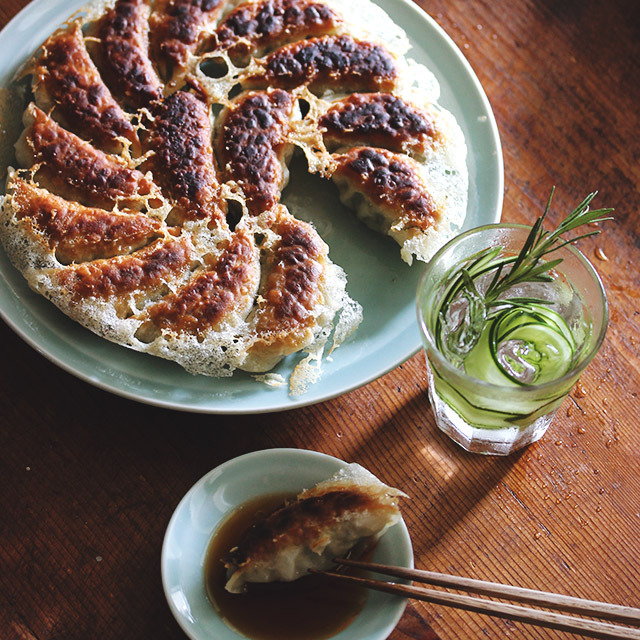 Gyoza & Botanical Cocktail