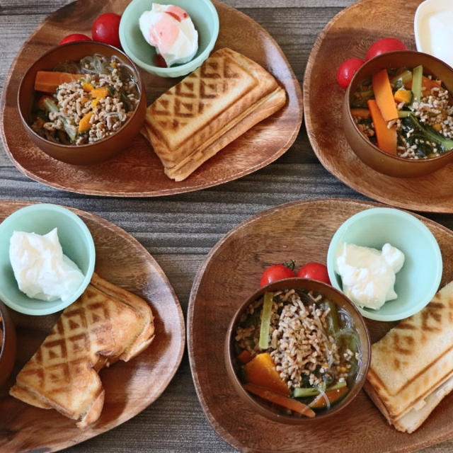 オススメされた組み合わせ♪大葉をホットサンドに？！めっちゃ美味しい＼(^o^)／