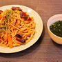晩ご飯　焼きそばと簡単スープだけ　15分^^;