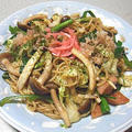 イカ入りにら焼きそば