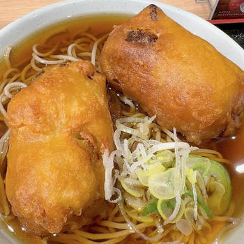 立ち蕎麦行脚「めとろ庵錦糸町店のロールキャベツ天そば」