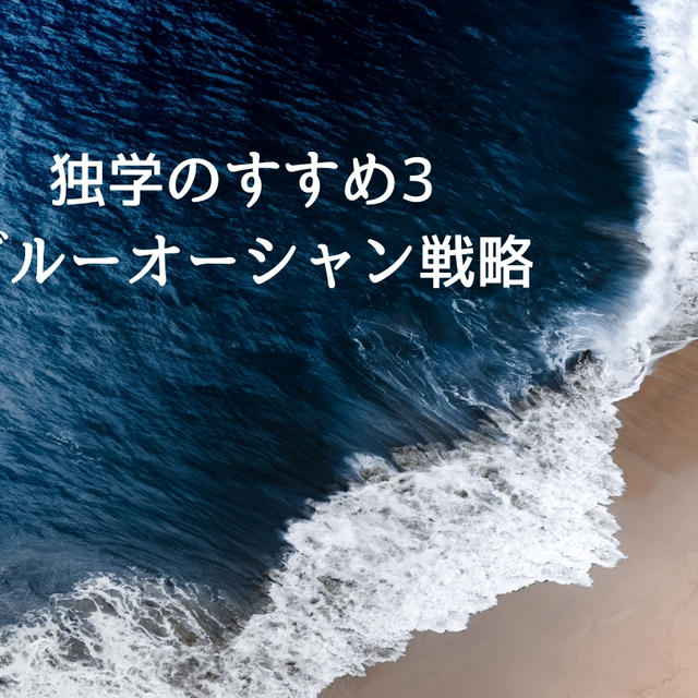 あなたの人生を変える★独学のすすめ③★～あなただけのブルーオーシャン戦略～