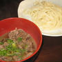 肉ざるうどん　～温かいつけ麺風に