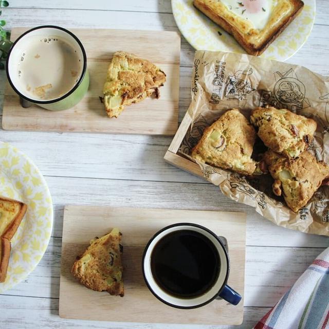 【簡単！おかずスコーン】朝食にオススメ♪玉ネギとソーセージのスコーン