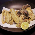 松茸と太刀魚の天ぷら