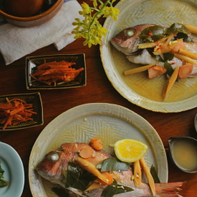 タイ風 鯛のハーブ蒸し