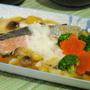 鮭のとろろ蒸し　　電子レンジで蒸し料理