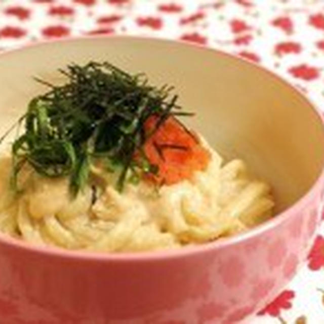 明太豆乳クリームうどん
