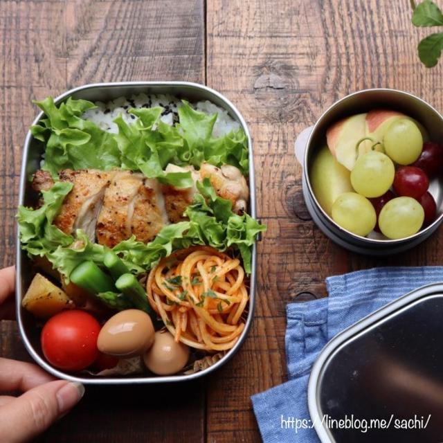息子の✳︎チキンペッパーソテーのっけ弁当♡【#お弁当#のっけ弁】