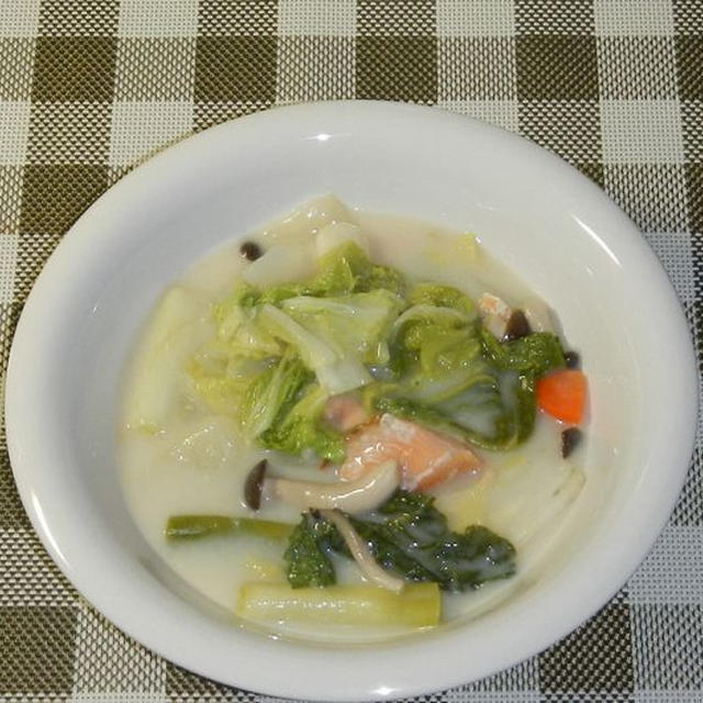 秋鮭と白菜のクリーム煮