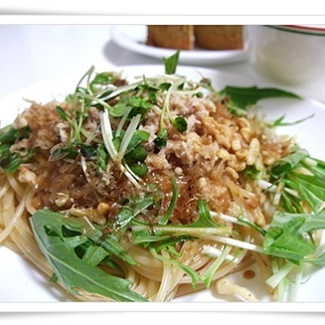 柚子蜂蜜とパスタ