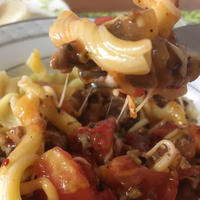 ＊フレッシュトマトの和風ミートソースパスタ＊